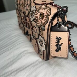 Coach Floral Embellished Crossbody Bag